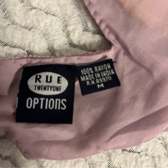 Vintage Rue Twentyone Options Purple Beaded Butterfly Y2K Halter Padded Top Sz M - Picture 4 of 7